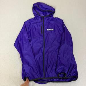 NBA Sacramento Kings Exclusive Collection Purple Hooded Windbreaker Jacket L